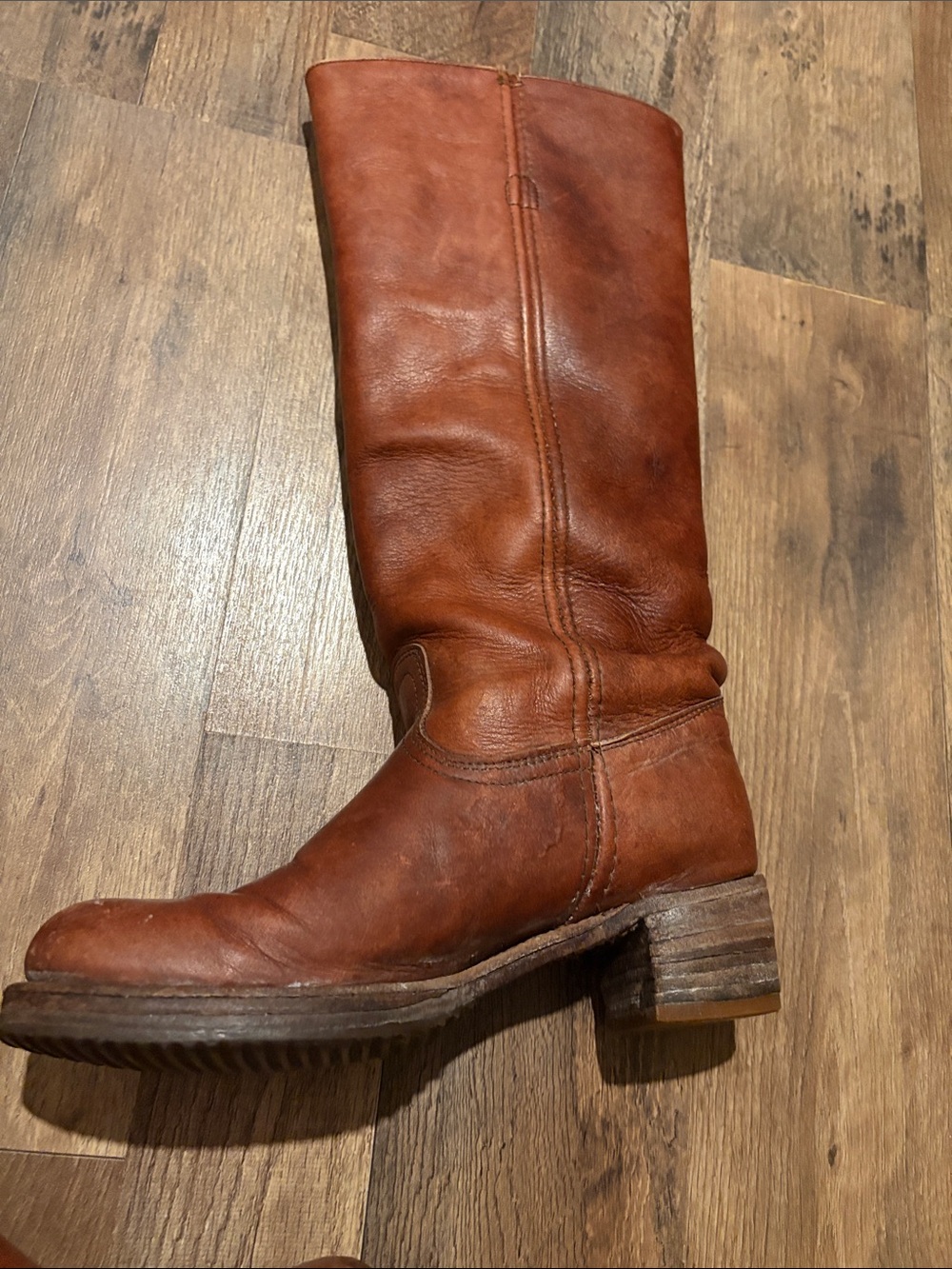 Frye Brown Leather Knee-High Boots - Picture 16 of 16